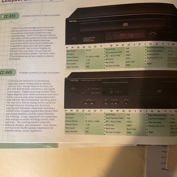 Rotel CD Changer (RCC-945) - Picture 4 of 5